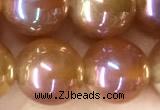 CAA5827 15 inches 10mm round AB-color agate beads