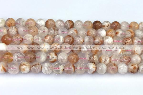 CAA5850 15 inches 7.5mm - 8mm round sakura agate beads