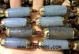 CAA5861 12*35mm - 14*40mm rice agate beads