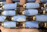 CAA5866 14*38mm - 16*43mm rice agate beads