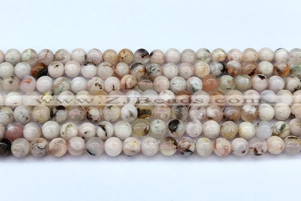 CAA5910 15 inches 6mm round sakura agate gemstone beads