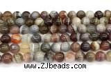 CAA6139 15 inches 8mm round Botswana agate beads wholesale