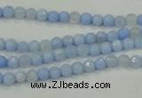 CAA734 15.5 inches 4mm faceted round blue lace agate beads wholesale