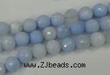 CAA735 15.5 inches 6mm faceted round blue lace agate beads wholesale