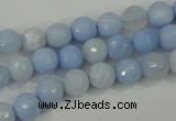 CAA736 15.5 inches 8mm faceted round blue lace agate beads wholesale