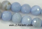 CAA740 15.5 inches 16mm faceted round blue lace agate beads wholesale