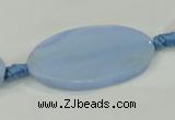 CAA743 15.5 inches 21*40mm oval blue lace agate beads wholesale