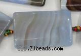 CAA748 15.5 inches 25*40mm rectangle blue lace agate beads wholesale