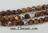 CAA749 15.5 inches 6mm round wooden agate beads wholesale