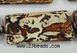 CAA757 15.5 inches 21*41mm rectangle wooden agate beads wholesale