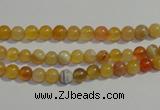 CAA86 15.5 inches 4mm round botswana agate gemstone beads