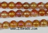 CAA869 15.5 inches 8mm round AB-color red agate beads