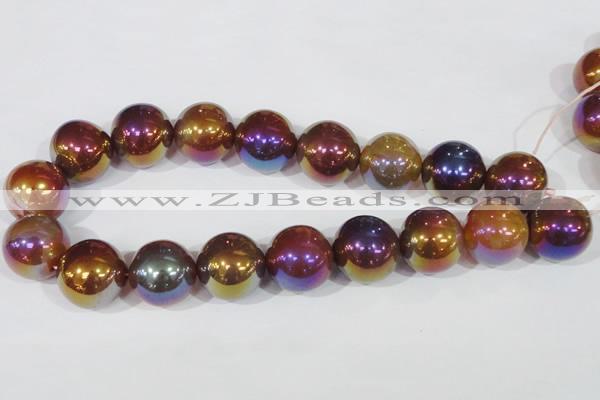 CAA876 15.5 inches 24mm round AB-color red agate beads