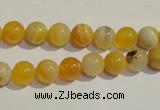 CAA88 15.5 inches 8mm round botswana agate gemstone beads