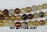 CAA890 15.5 inches 6mm round agate gemstone beads wholesale