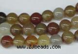 CAA891 15.5 inches 8mm round agate gemstone beads wholesale