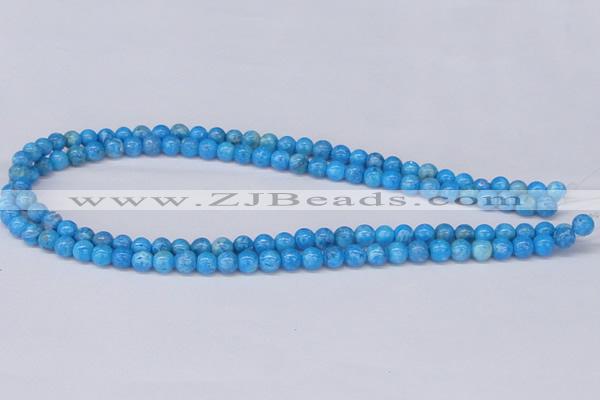 CAB220 15.5 inches 6mm round blue crazy lace agate beads