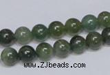 CAB384 15.5 inches 8mm round moss agate gemstone beads wholesale