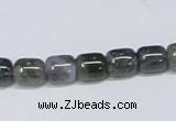 CAB391 15.5 inches 8*8mm column moss agate gemstone beads wholesale