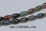 CAB438 15.5 inches 5*8mm rice indian agate gemstone beads wholesale