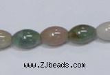 CAB439 15.5 inches 9*12mm rice indian agate gemstone beads wholesale