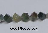 CAB441 15.5 inches 6*6mm inclined cube indian agate gemstone beads