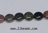 CAB449 15.5 inches 10mm flat round indian agate gemstone beads