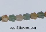 CAB458 15.5 inches 8*8mm star indian agate gemstone beads wholesale