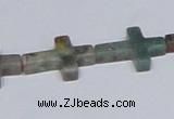 CAB462 15.5 inches 15*20mm cross indian agate gemstone beads