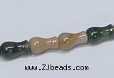 CAB464 15.5 inches 7*12mm vase-shaped indian agate gemstone beads