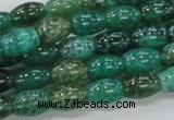 CAB50 15.5 inches 8*12mm egg-shaped peafowl agate gemstone beads