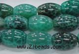 CAB52 15.5 inches 13*18mm egg-shaped peafowl agate gemstone beads