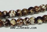 CAB609 15.5 inches 8mm round leopard skin agate beads wholesale