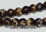 CAB610 15.5 inches 10mm round leopard skin agate beads wholesale