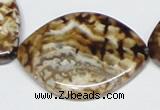 CAB638 15.5 inches 30*40mm marquise leopard skin agate beads