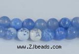 CAB645 15.5 inches 8mm round fire crackle agate beads wholesale