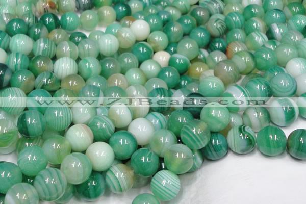 CAB715 15.5 inches 8mm round green agate gemstone beads wholesale