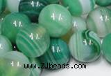 CAB717 15.5 inches 12mm round green agate gemstone beads wholesale