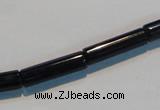 CAB823 15.5 inches 6*20mm column black agate gemstone beads