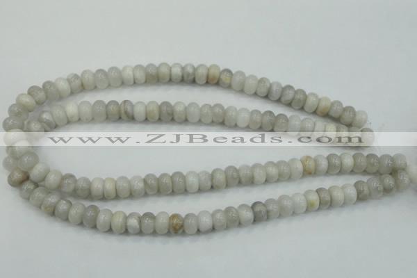 CAB901 15.5 inches 6*10mm rondelle natural crazy agate beads wholesale