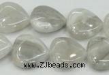 CAB919 15.5 inches 20*20mm heart natural crazy agate beads wholesale