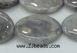 CAB928 15.5 inches 22*30mm oval natural purple agate beads wholesale