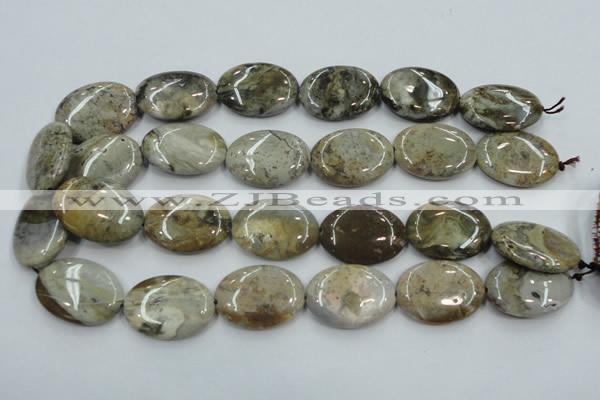 CAB951 15.5 inches 22*30mm oval ocean agate gemstone beads