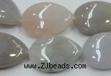 CAB958 15.5 inches 18*25mm flat teardrop ocean agate gemstone beads