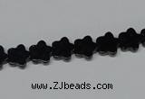 CAB987 15.5 inches 8*8mm star black agate gemstone beads wholesale