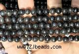 CAE305 15.5 inches 6mm round astrophyllite gemstone beads