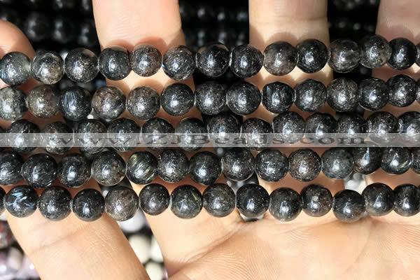 CAE305 15.5 inches 6mm round astrophyllite gemstone beads