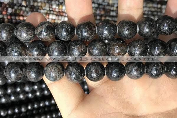 CAE308 15.5 inches 12mm round astrophyllite gemstone beads