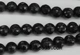 CAE36 15.5 inches 8mm faceted round astrophyllite beads wholesale