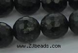 CAE40 15.5 inches 16mm faceted round astrophyllite beads wholesale